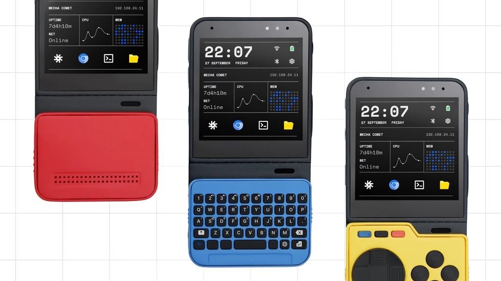 Mecha Comet с Kickstarter: Модульный карманный компьютер на Linux