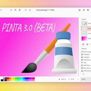 Выпущена бета-версия Pinta 3.0, графического редактора, вдохновлённого Paint.NET